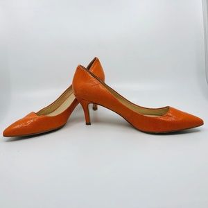Orange Plumps Medium Heels